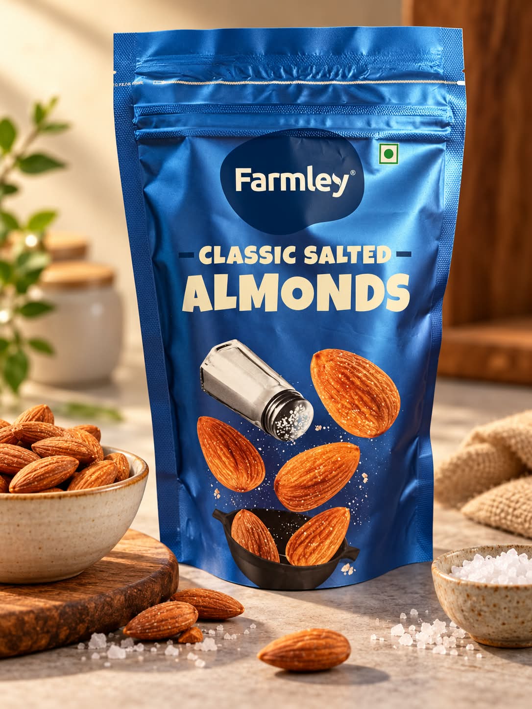 Farmley Classic Salted Almonds 200g