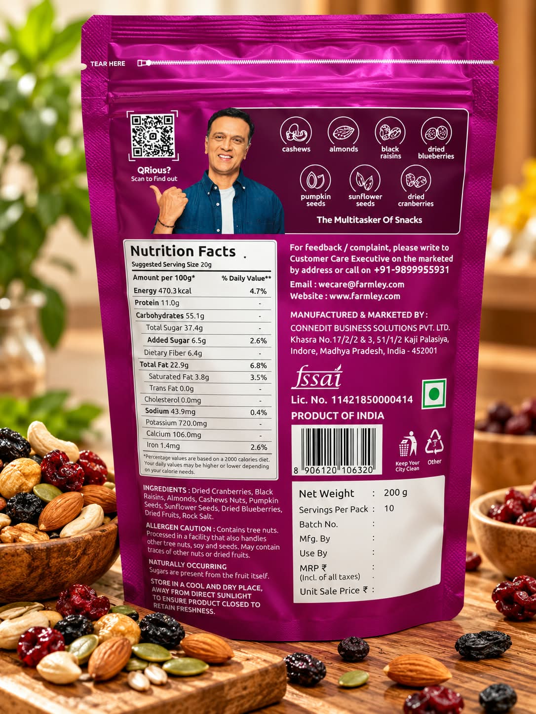 Farmley Original Trail Mix 200g