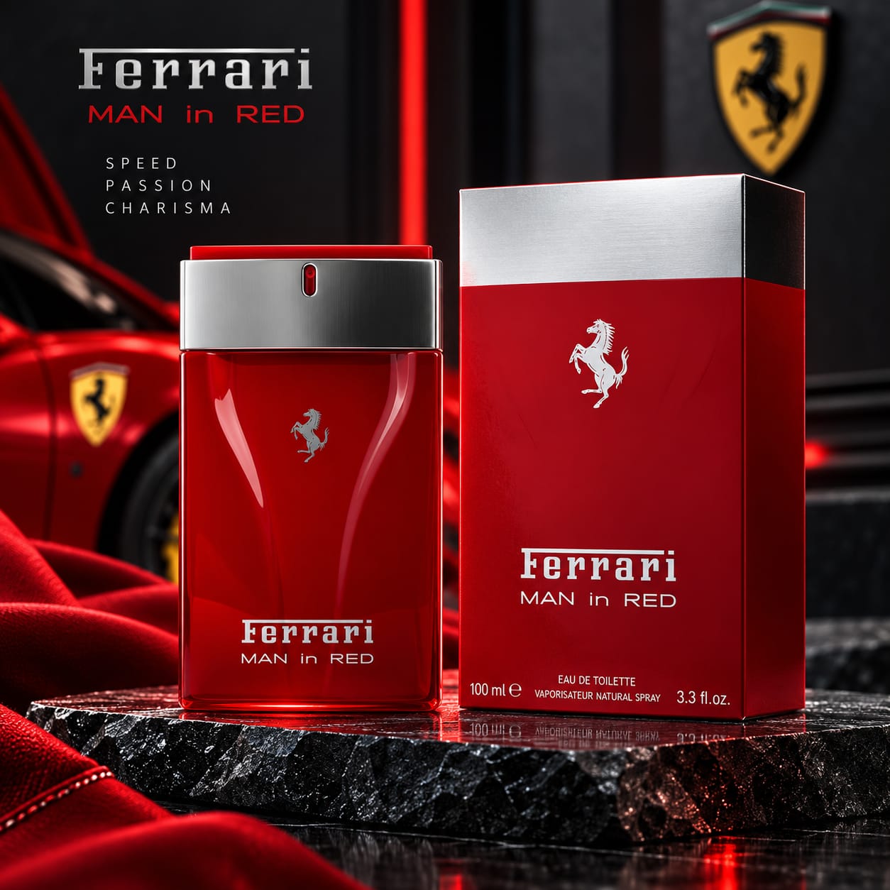 Ferrari Man In Red Perfume For Men EDT 50ml