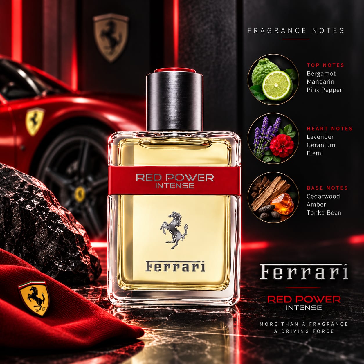 Ferrari Red Power Intense Perfume For Men EDT 125ml