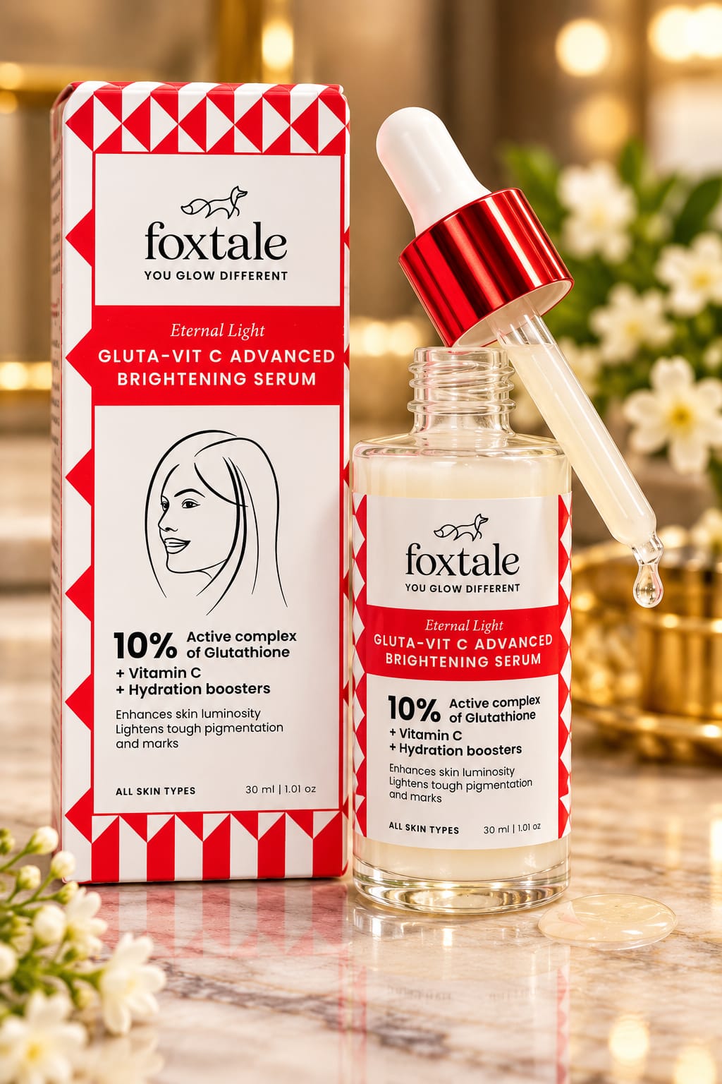 Foxtale Gluta Vitamin C Advanced Brightening Serum 30ml