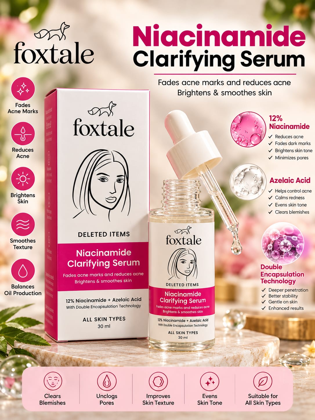 Foxtale Deleted Items Niacinamide Clarifying Serum 30ml