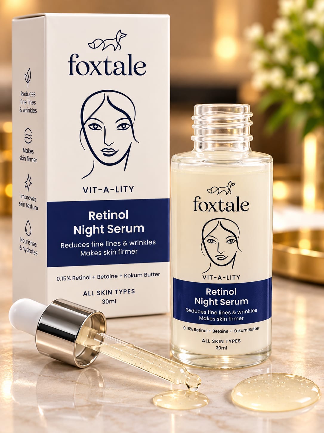 Foxtale Vit-A-Lity Retinol Night Serum