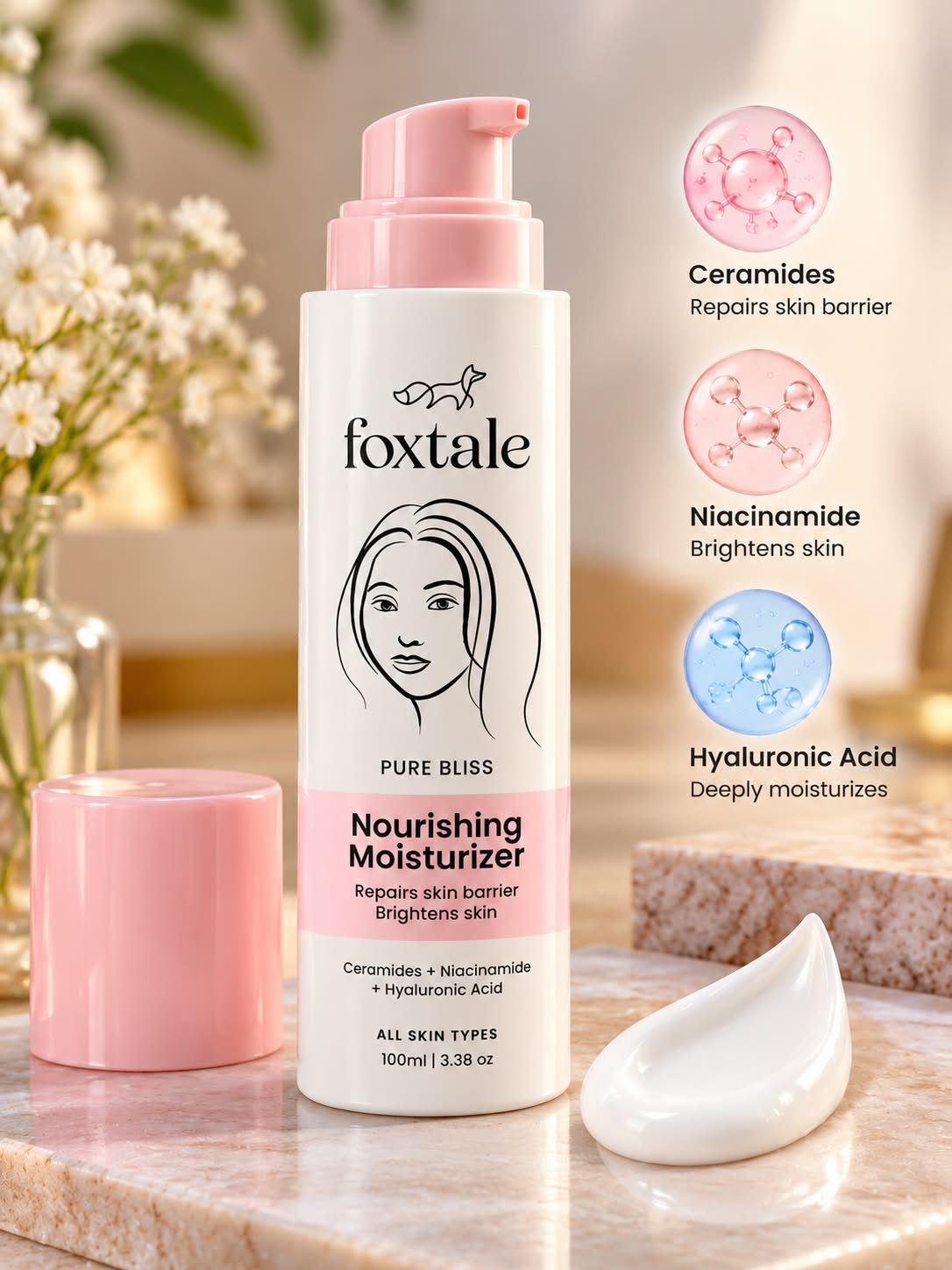 Foxtale Pure Bliss Nourishing Moisturizer 100ml