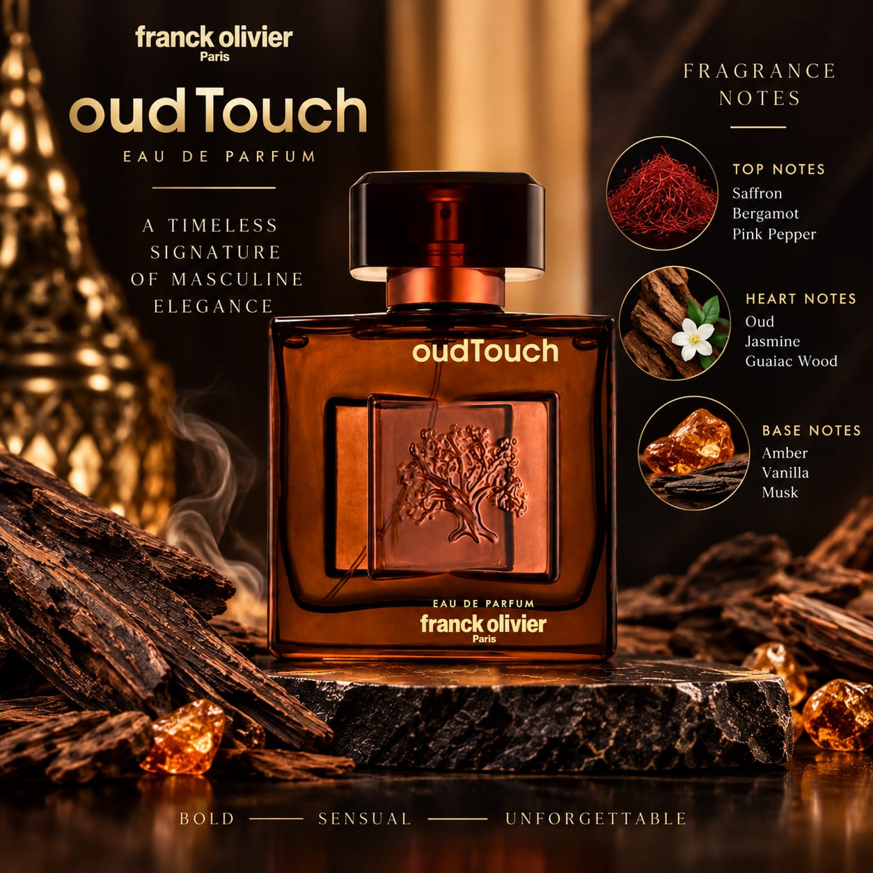 Franck Olivier Oud Touch Perfume For Men EDP 100ml