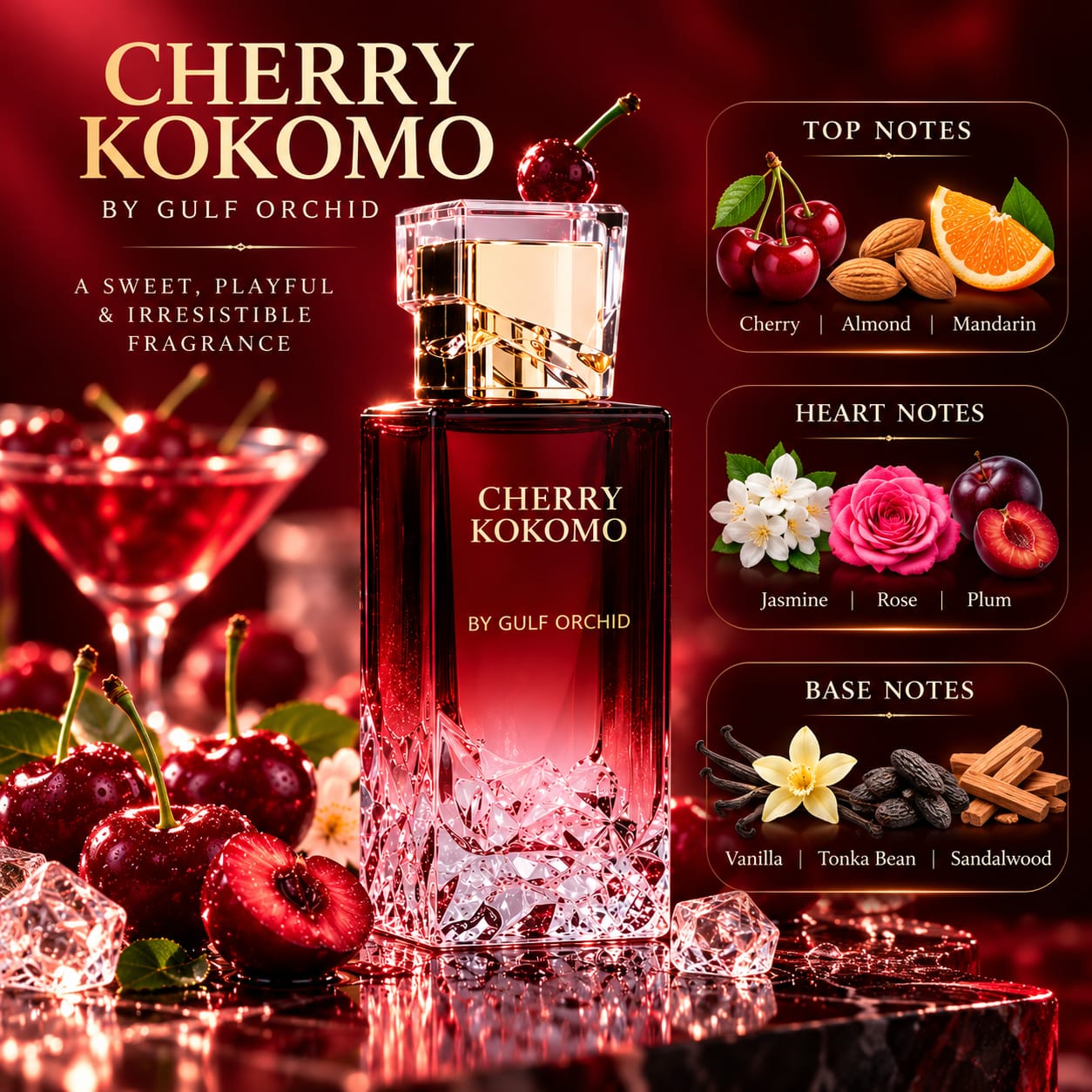 Gulf Orchid Cherry Kokomo Perfume EDP 100ml