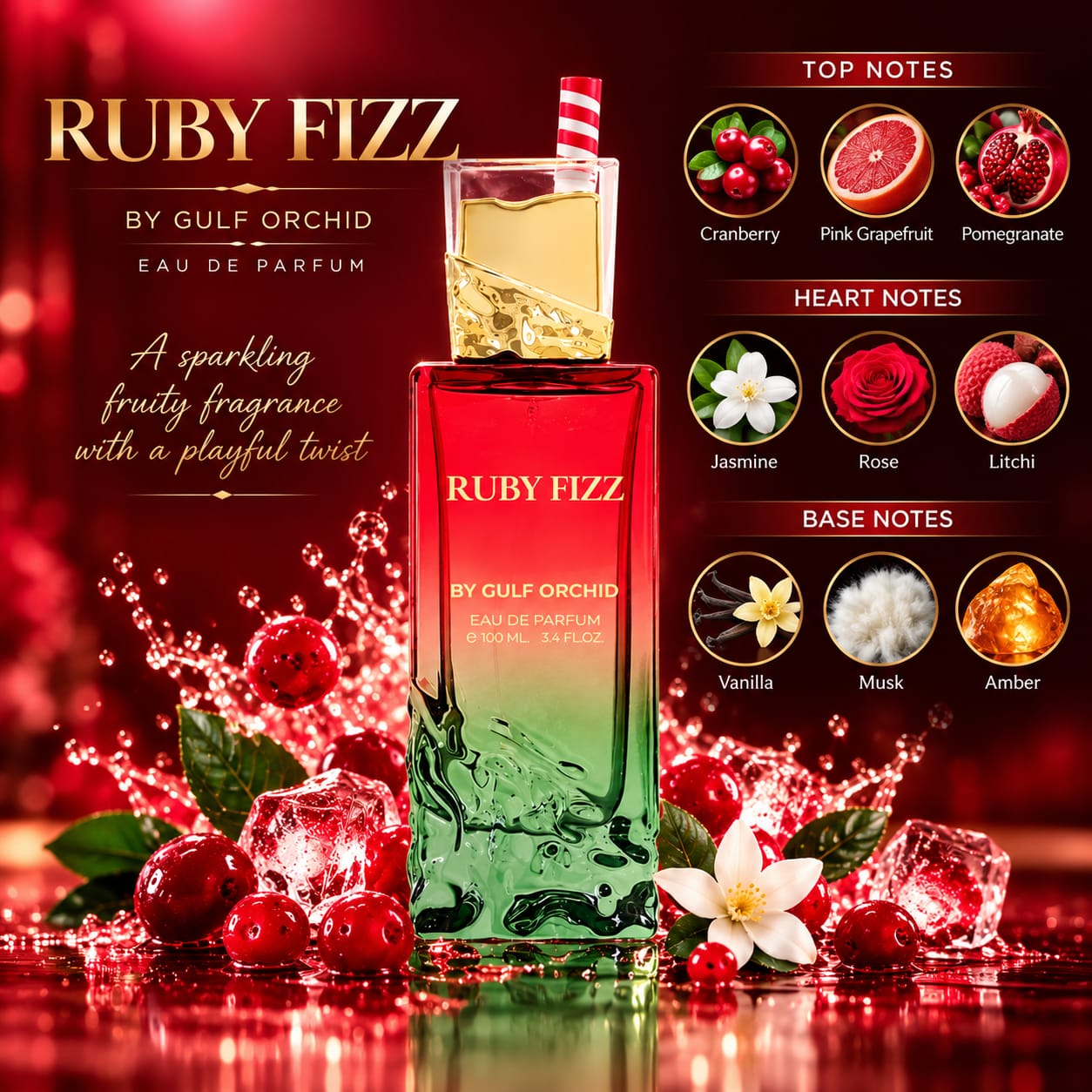 Gulf Orchid Ruby Fizz Perfume EDP 100ml