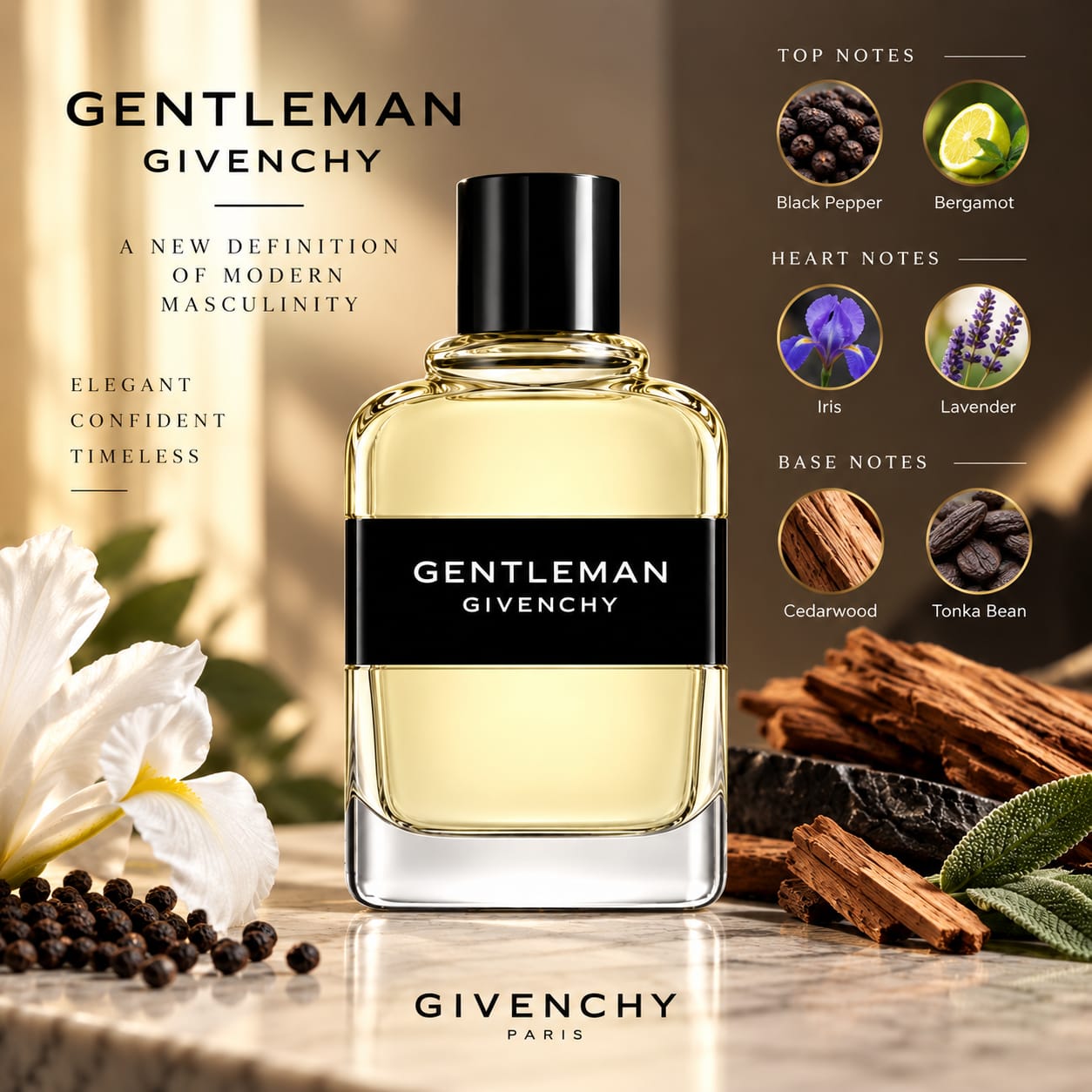 Givenchy Gentleman Perfume For Men EDT 100ml