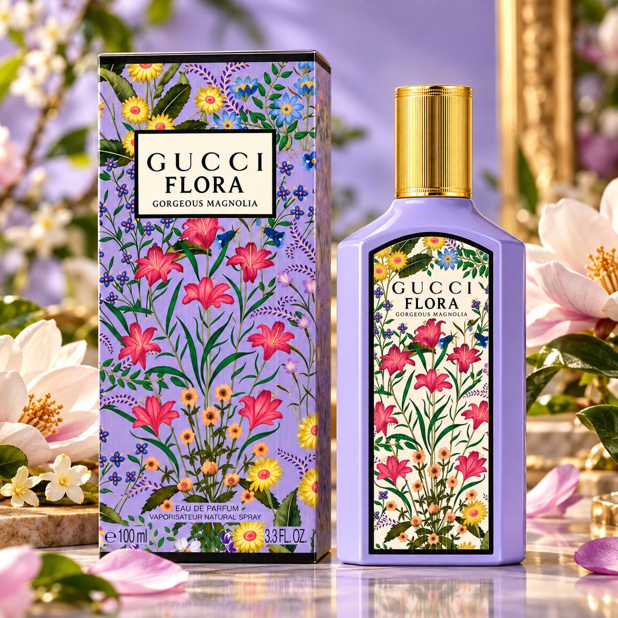 Gucci Flora Gorgeous Mangnolia Perfume For Women EDP 100ml
