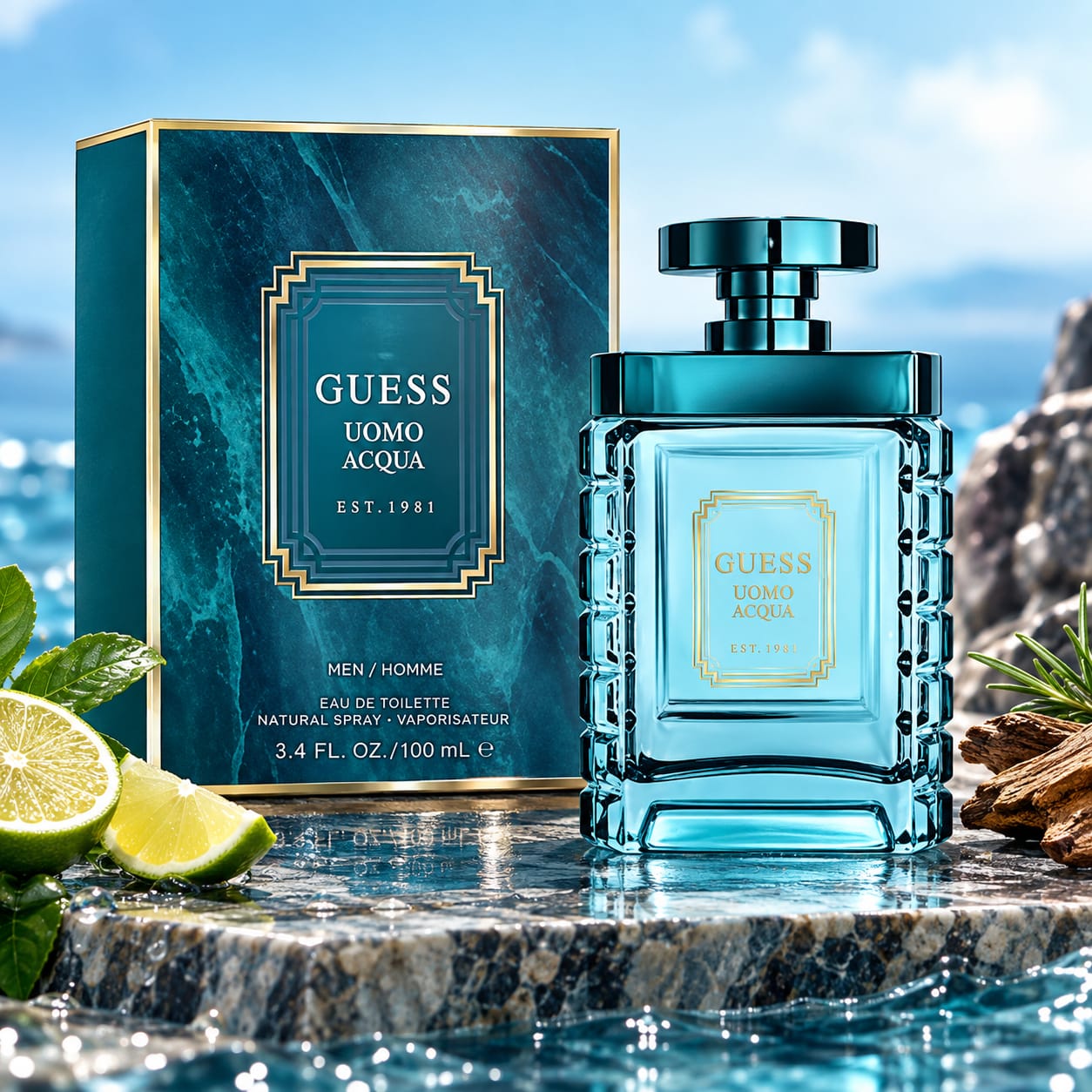 Guess Uomo Acqua Perfume For Men EDT 100ml