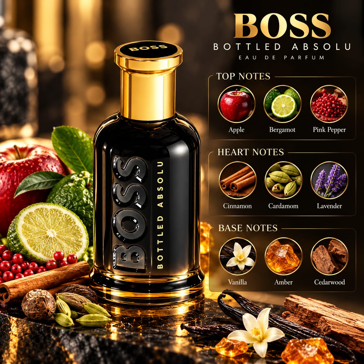 Hugo Boss Bottled Absolu Parfum Intense Perfume For Men 100ml