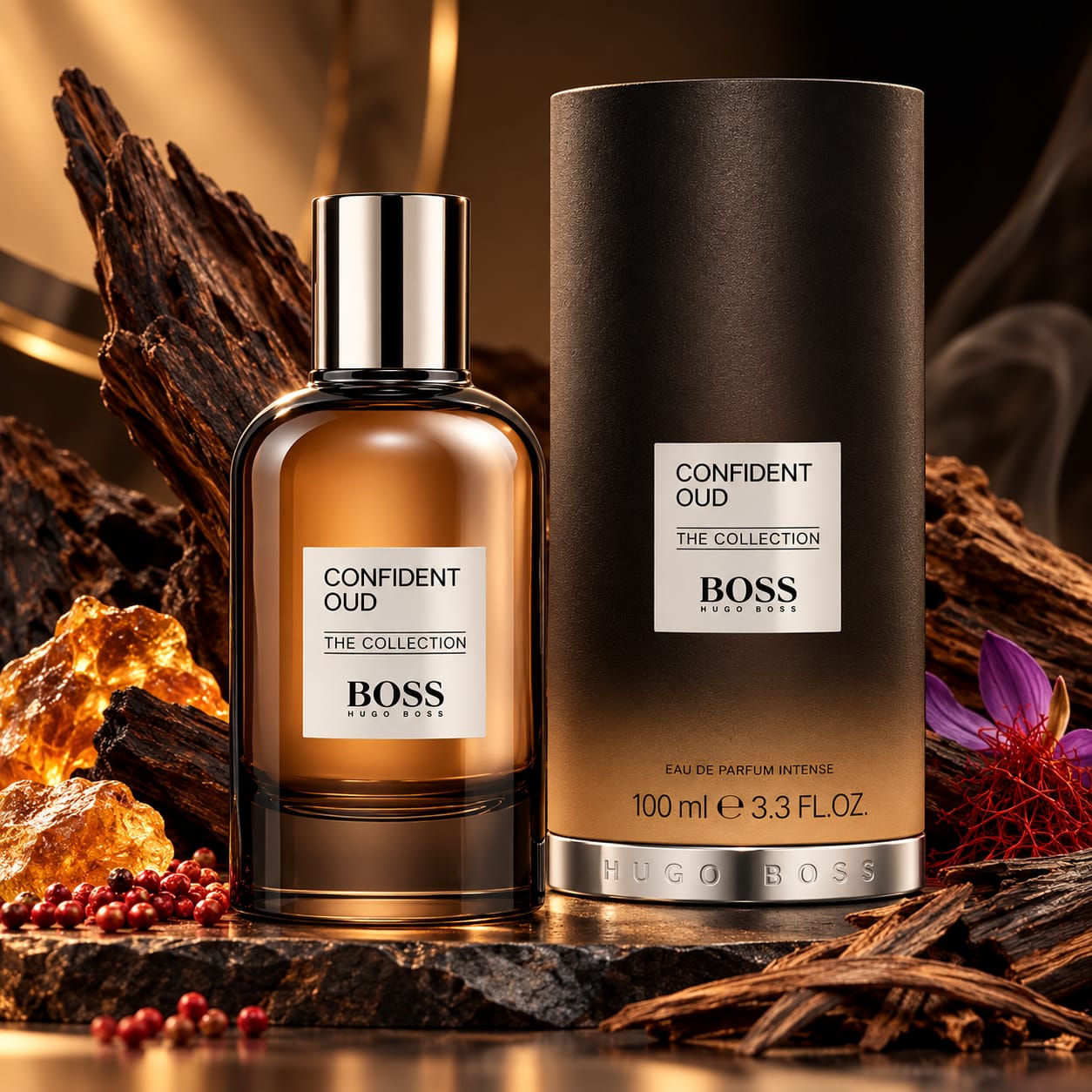 Hugo Boss The Collection Boss Confident OUD Perfume EDP Intense 100ML