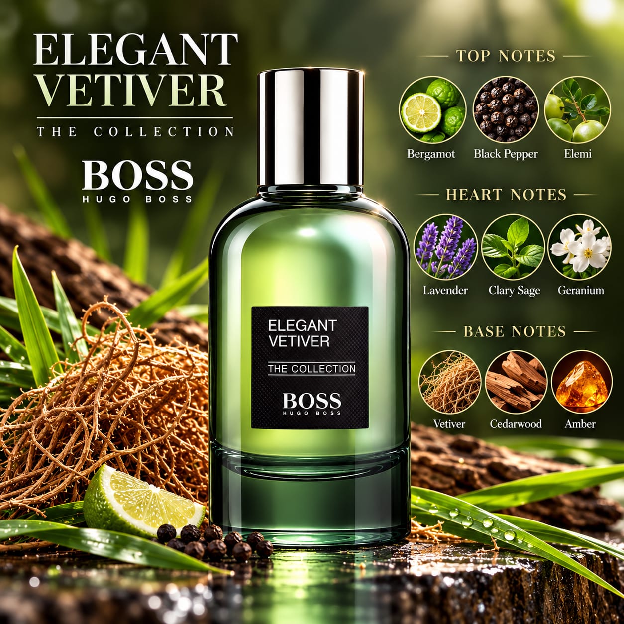 Hugo Boss The Collection Boss Elegant Vetiver Perfume EDP 100ml