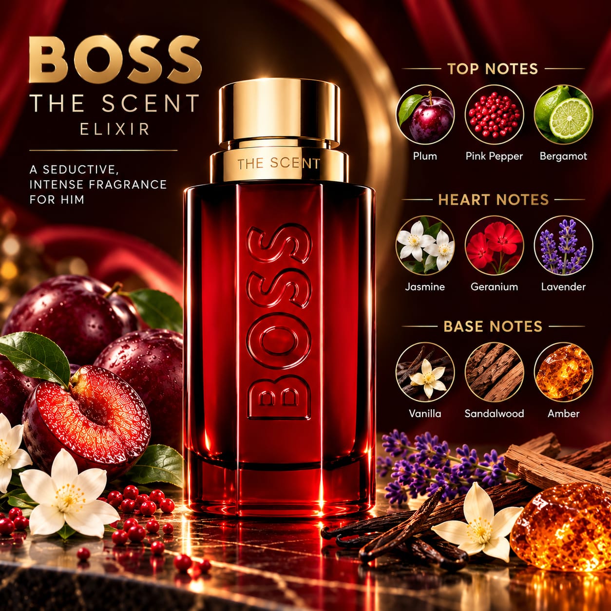 Hugo Boss The Scent Elixir Parfum Intense Perfume For Men 100ml