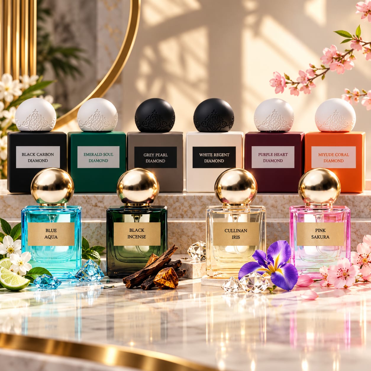 IBRAQ Black Diamond Collection Perfume Gift Set 10pc * 10ml