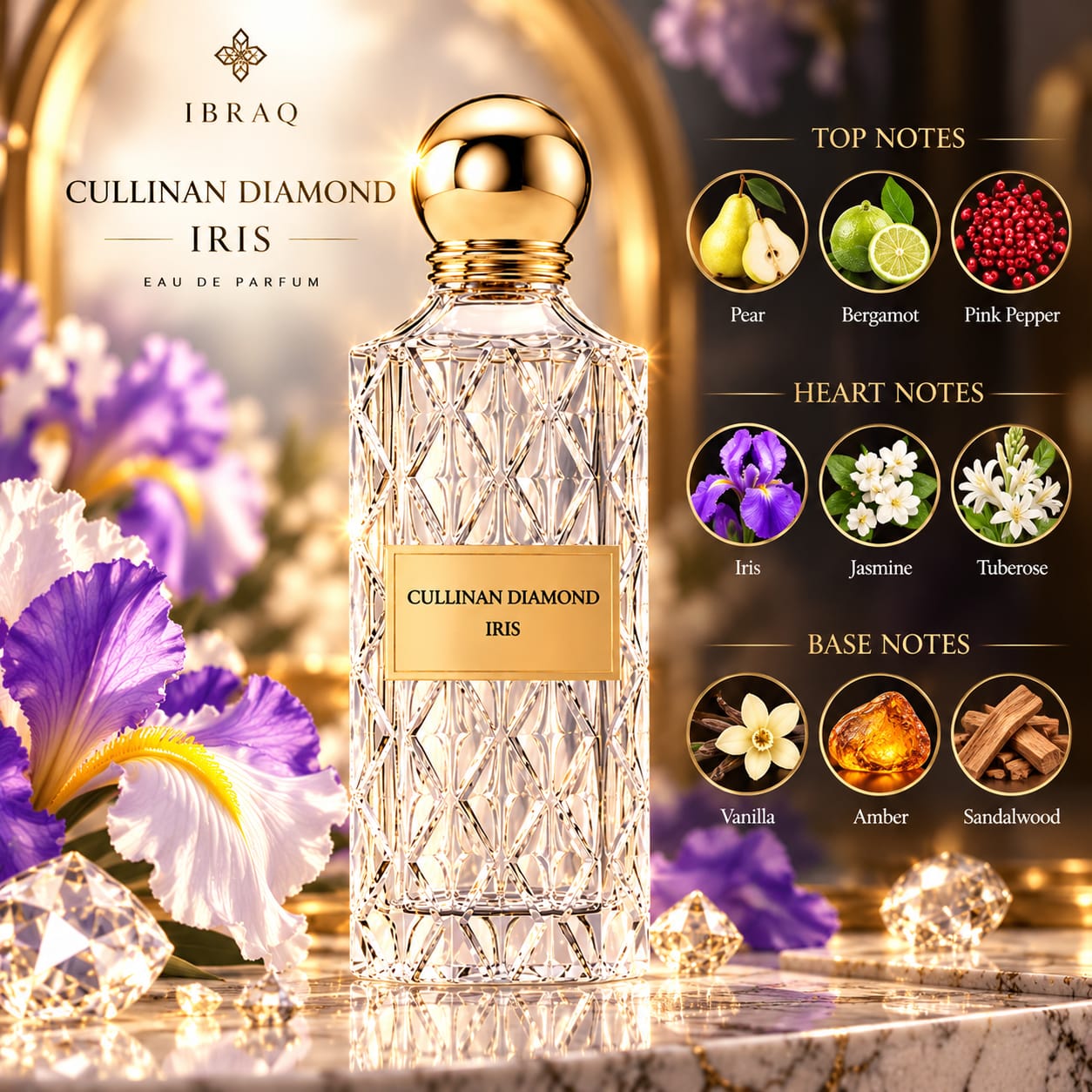 IBRAQ Cullinan Diamond Iris Perfume EDP 150ml