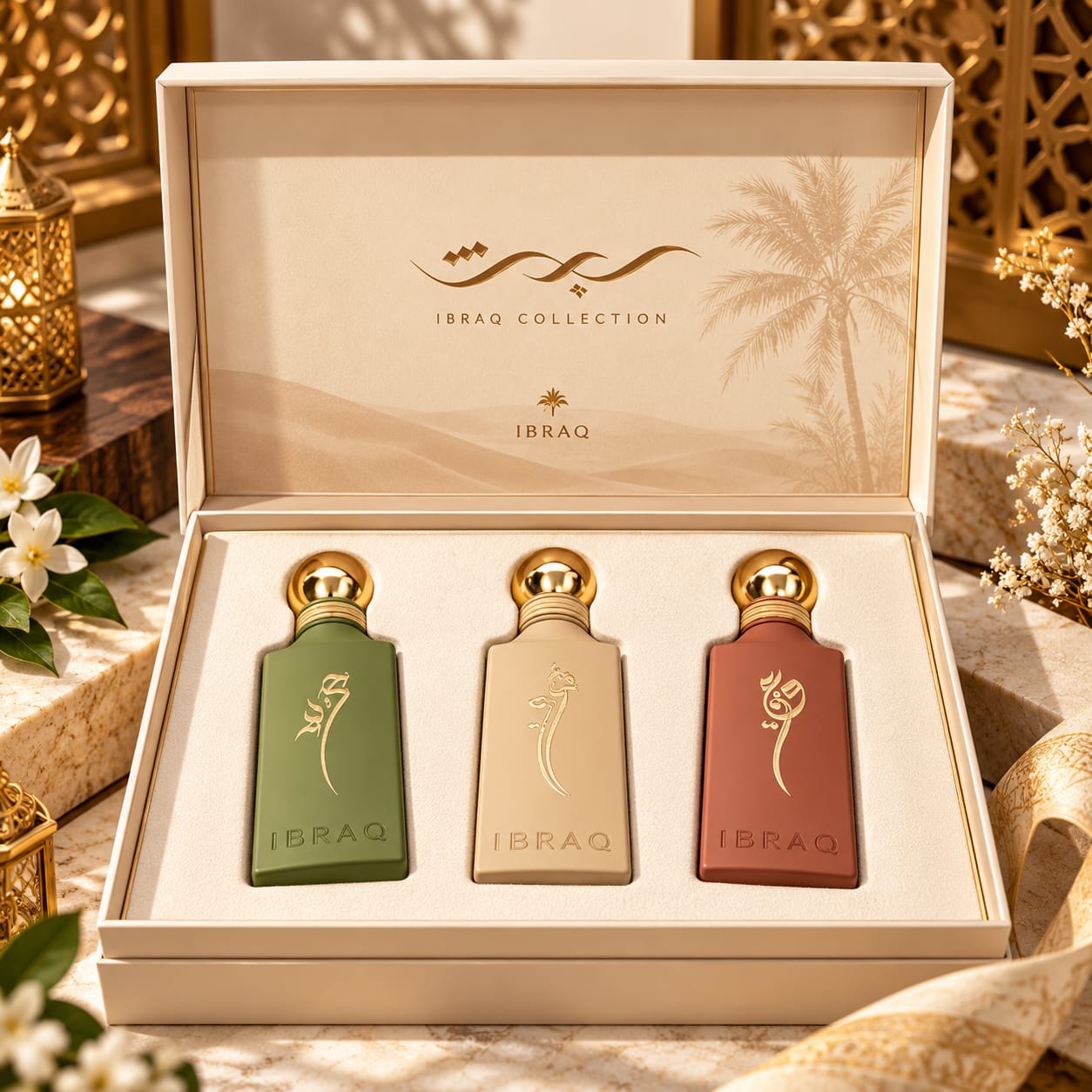 IBRAQ IRTH Collection Perfume Gift Set Nawa + Jareed + Athq 100ml * 3