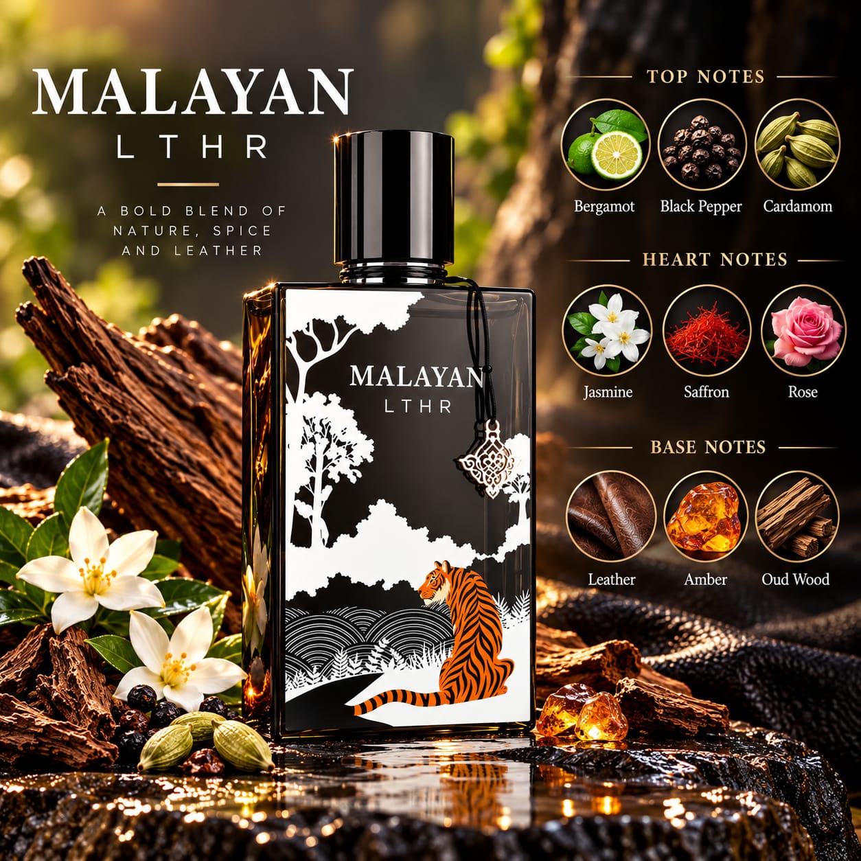 IBRAHEEM AL QURASHI LTHR Malayan Perfume EDP 75ml