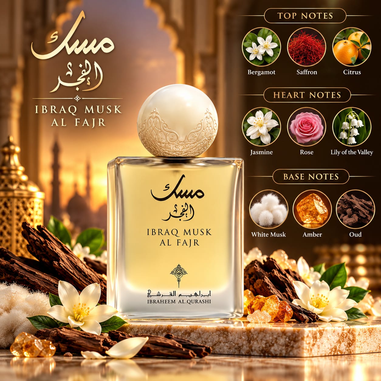 IBRAQ Musk Al Fajr Perfume EDP 75ml