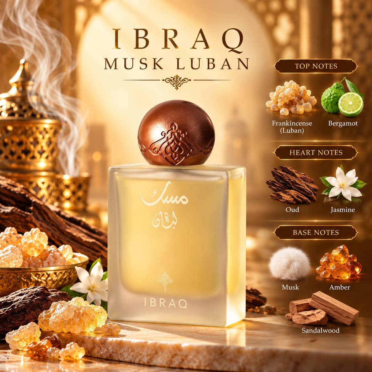 IBRAQ Musk Luban Perfume EDP 75ml