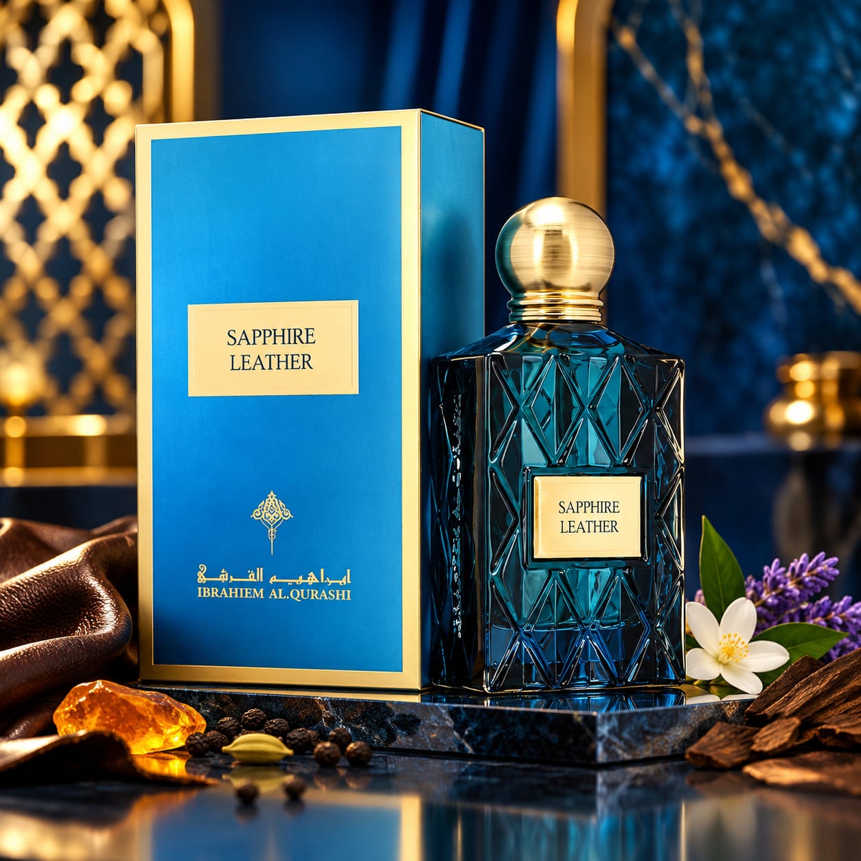 IBRAQ Sapphire Leather Perfume EDP 75ml