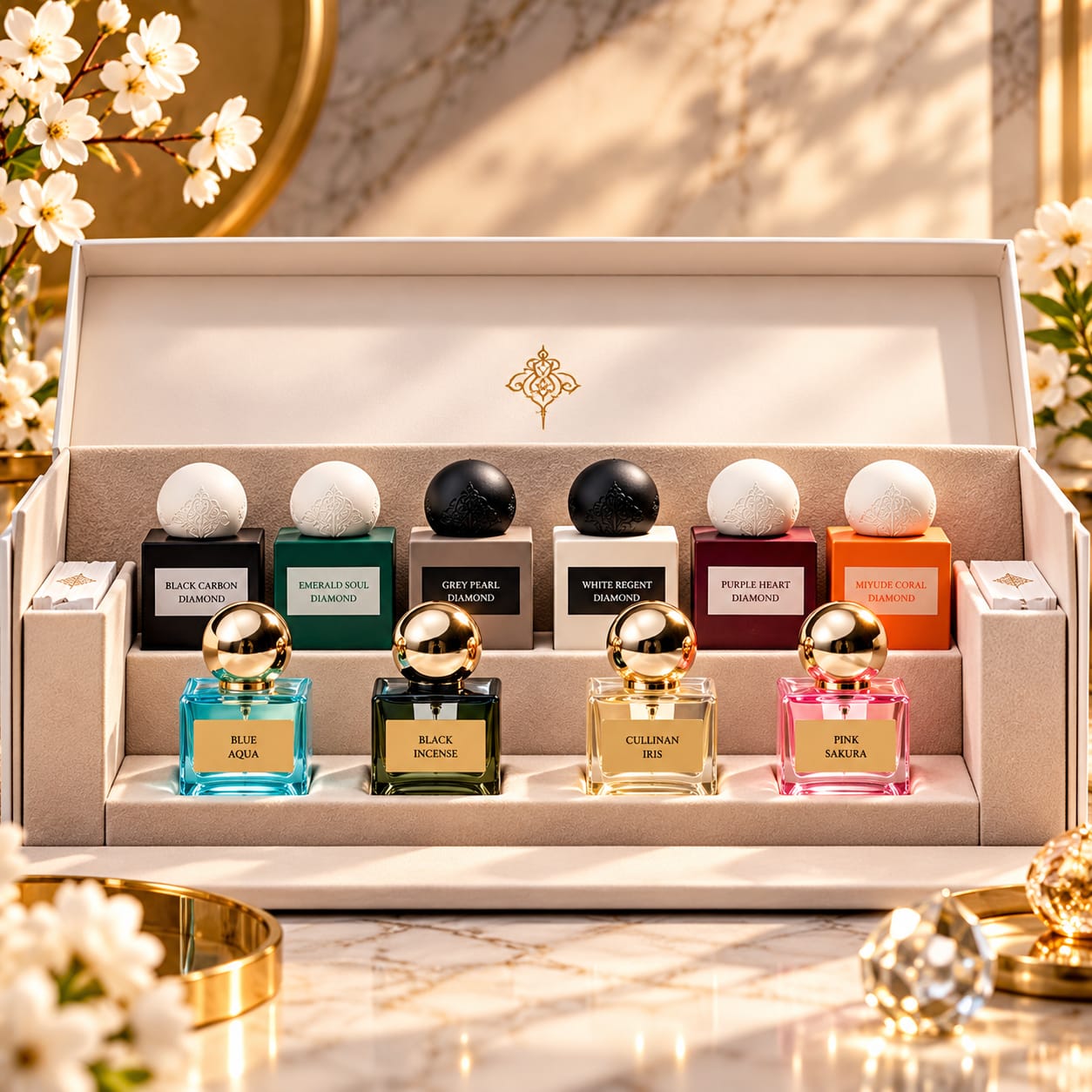 IBRAQ White Diamond Collection Perfume Gift Set 10pc * 10ml