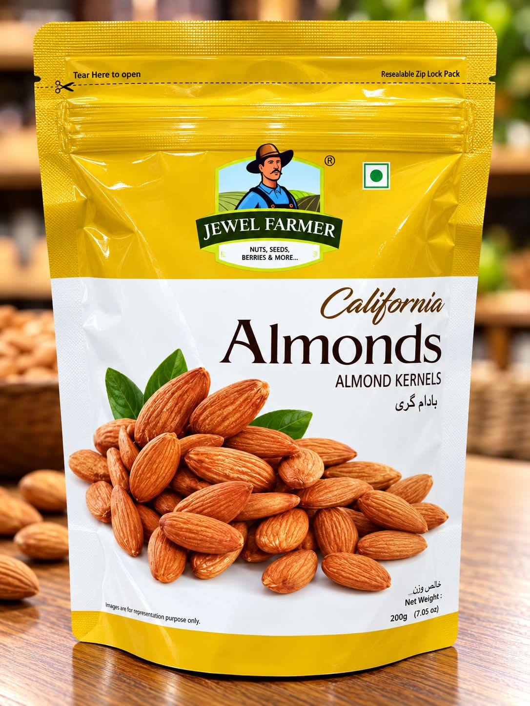 Jewel Farmer California Almonds 200g