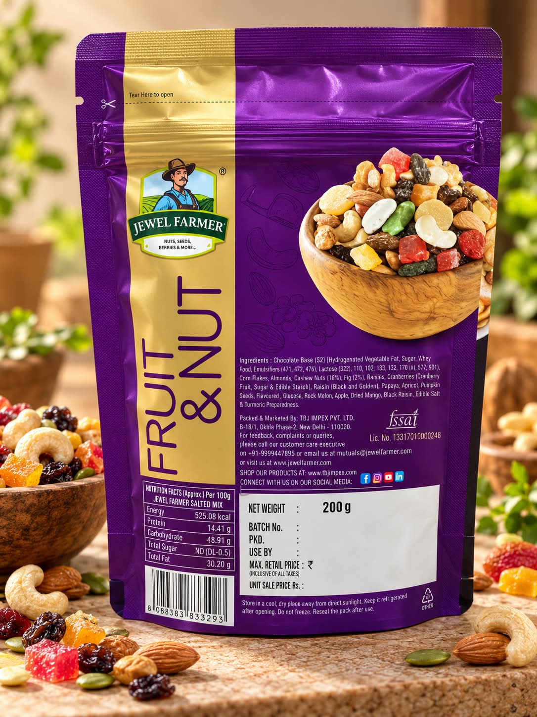 Jewel Farmer Fruit & Nut 200gm