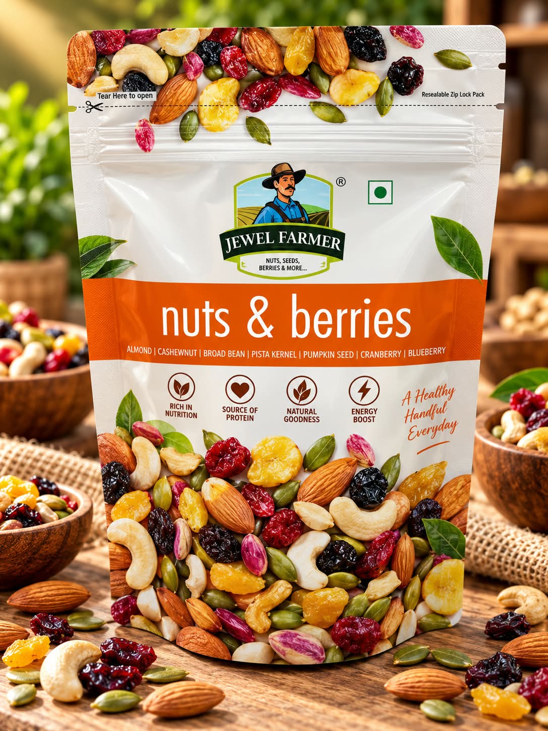 Jewel Farmer Nuts & Berries 200gm