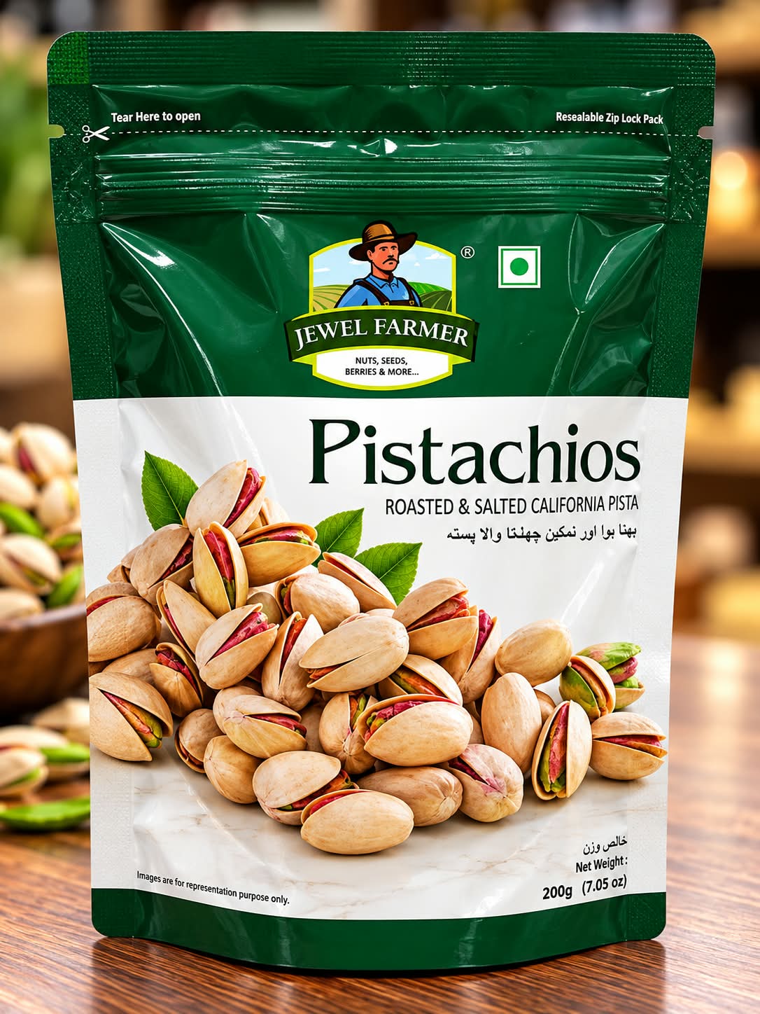 Jewel Farmer Roasted & Salted California Pista 200g