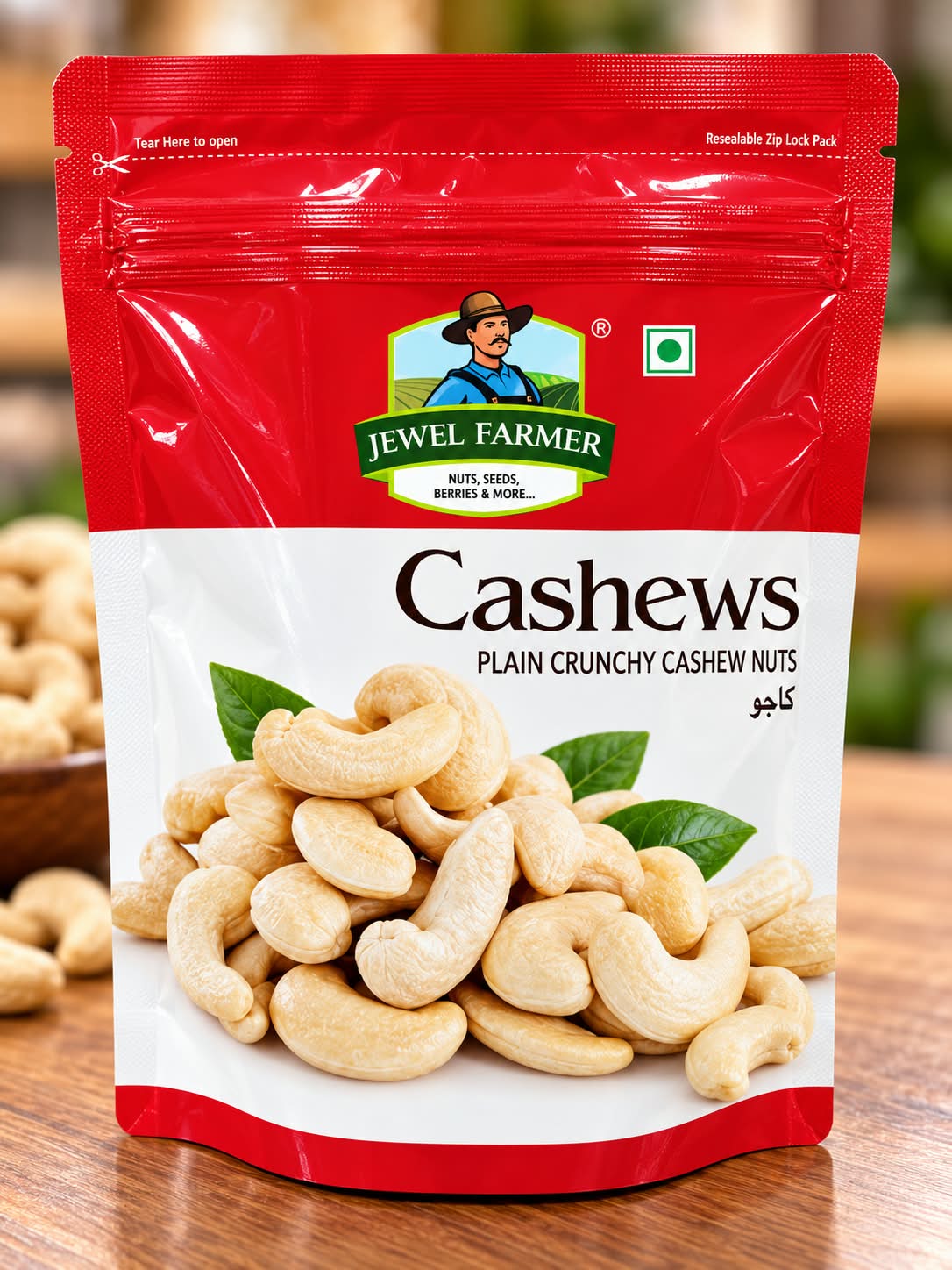 Jewel Farmer Plain Crunchy Cashew Nuts 200g