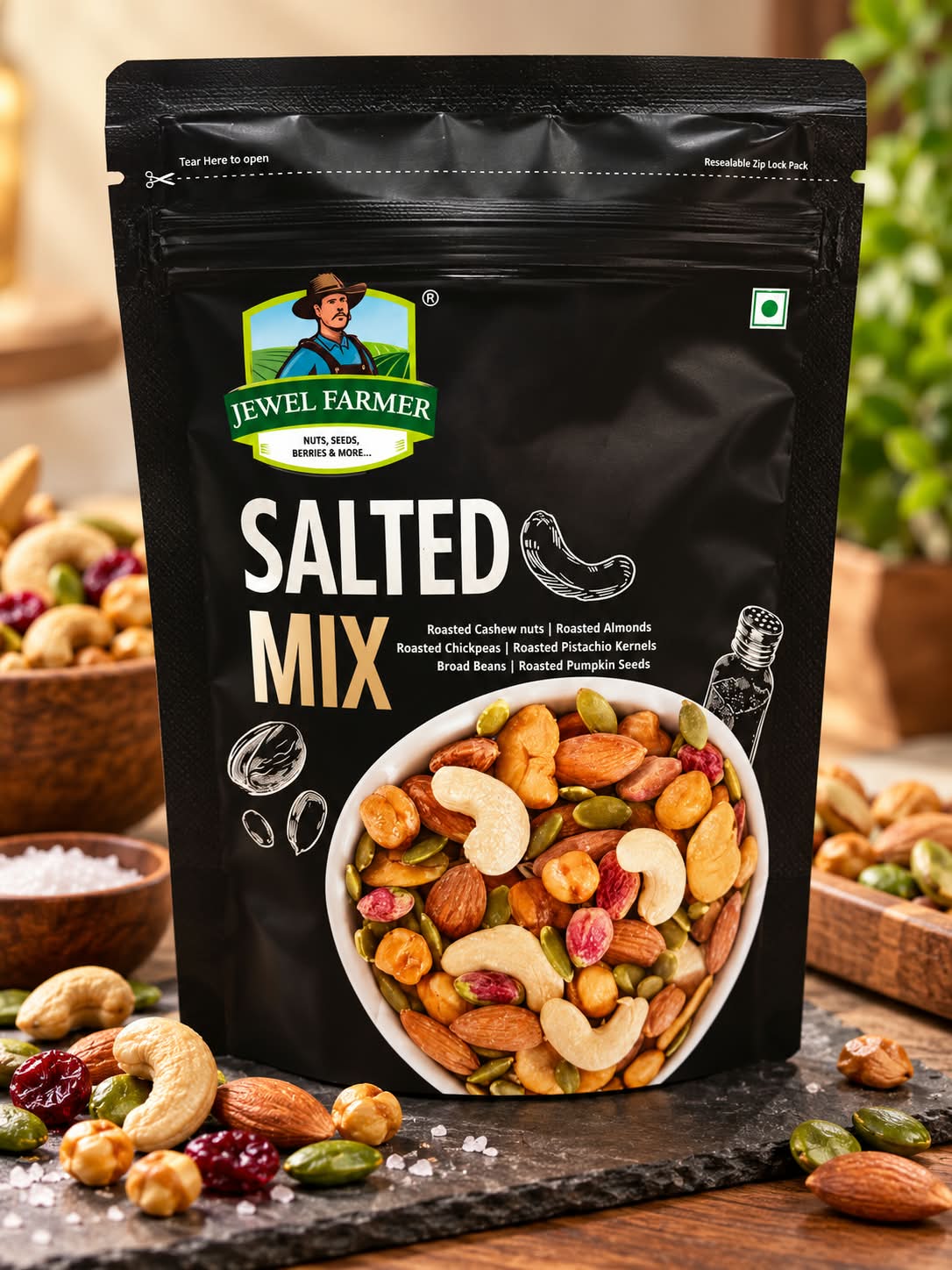 Jewel Farmer Salted Mix 200gm