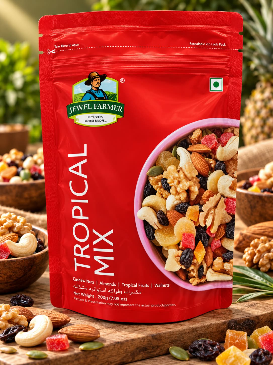 Jewel Farmer Tropical Mix 200gm