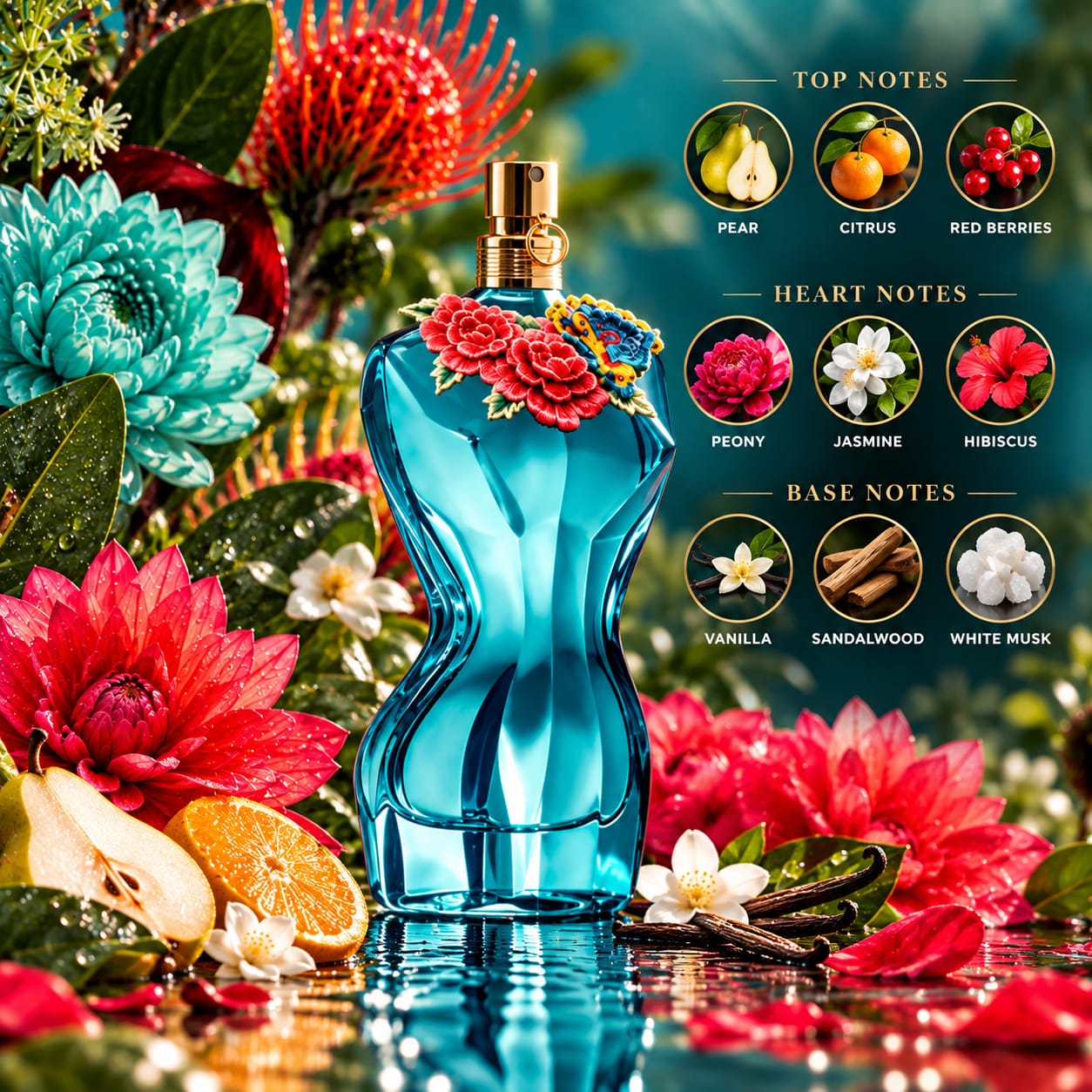 Jean Paul Gaultier "La Belle" Paradise Garden Perfume For Women EDP 100ml