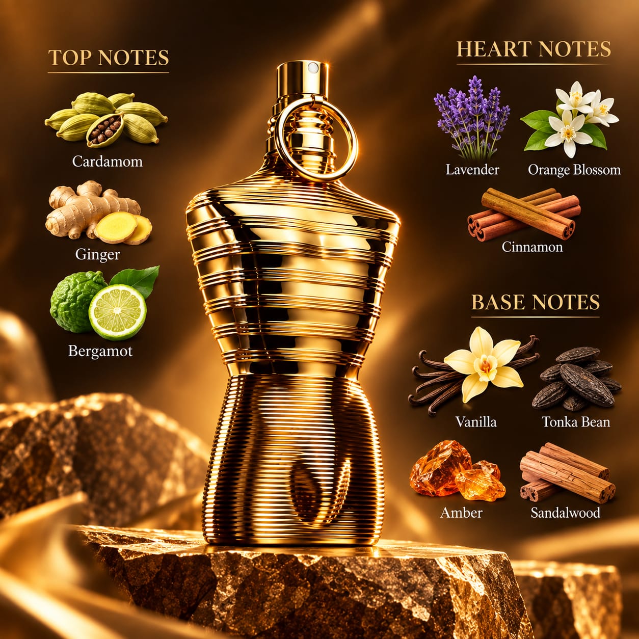 Jean Paul Gaultier "Le Male" Elixir Absolu Parfum Intense For Men 125ml