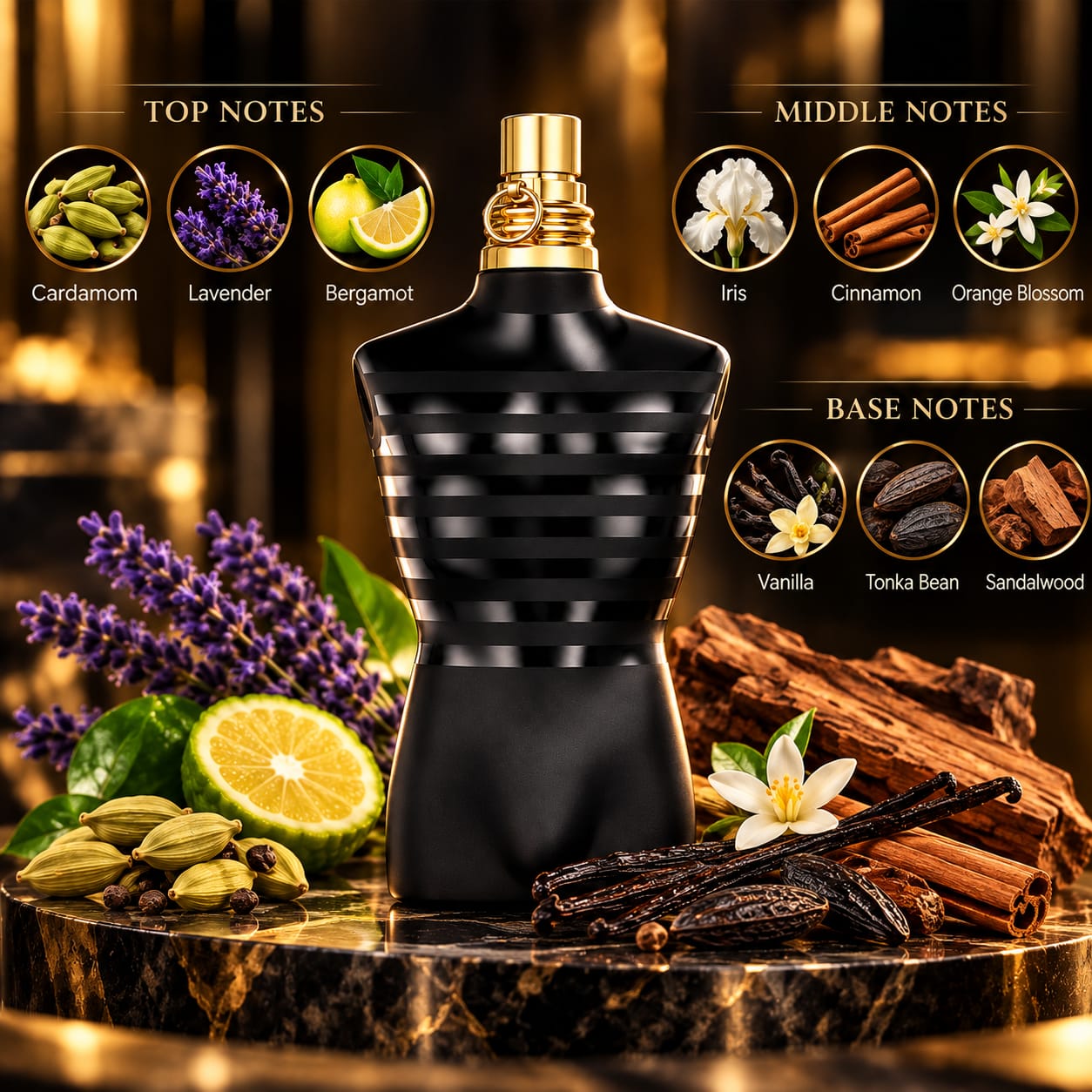 Jean Paul Gaultier "Le Male" Le Parfum Perfume For Men EDP Intense 125ml