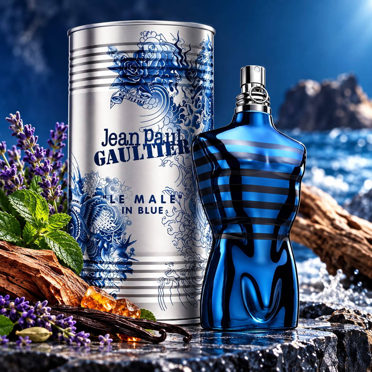 Jean Paul Gaultier "Le Male" In Blue Perfume For Men EDP 125ml