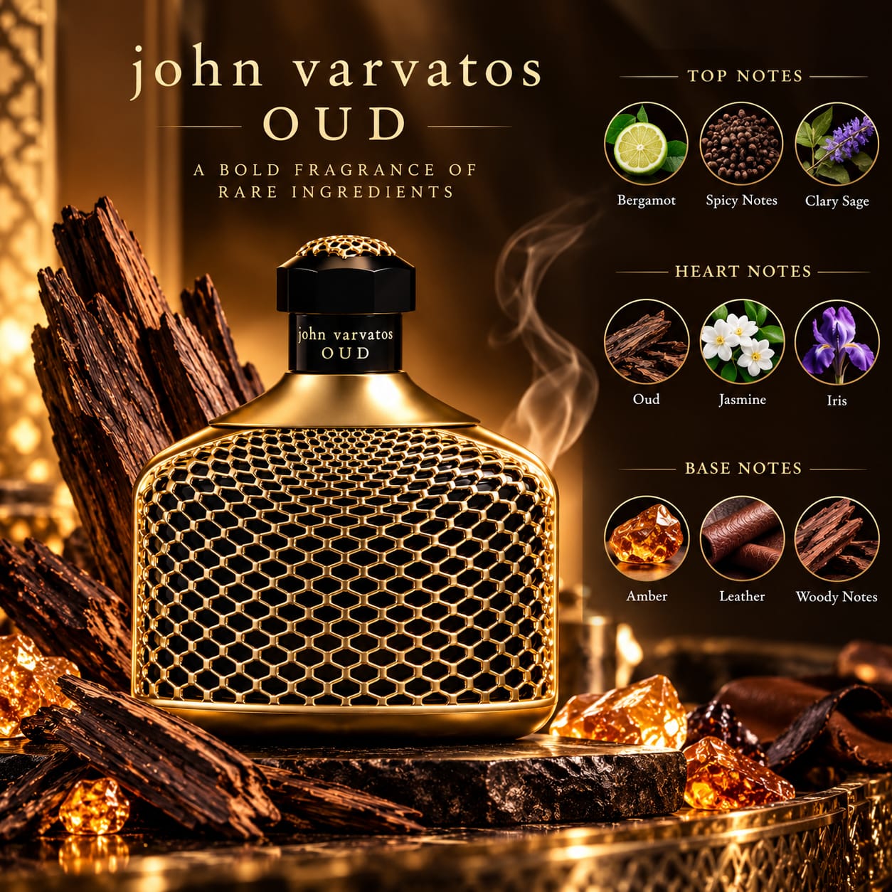 John Varvatos OUD Perfume For Men EDP 125ml