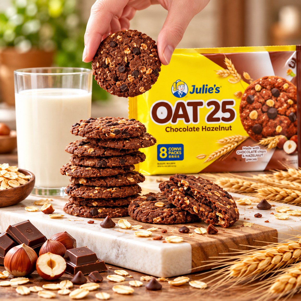 Julie's OAT25 Chocolate Hazelnut 200g