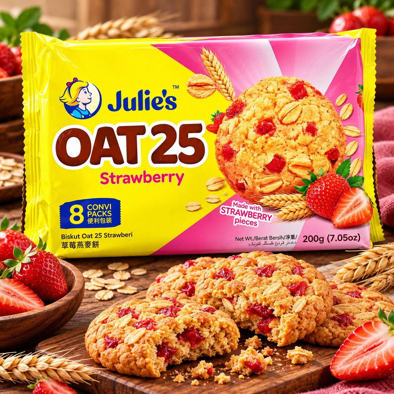 Julie's OAT25 Strawberry 200g