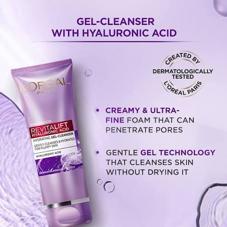 LOREAL PARIS REVITALIFT HYALURONIC GEL CELANSER 50ML