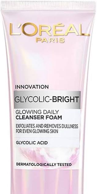 LOREAL PARIS GLYCOLIC  GLOWING FOAM CLEANSER
