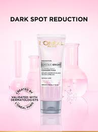 LOREAL PARIS GLYCOLIC GLOWING FOAM CLEANSER 100ML