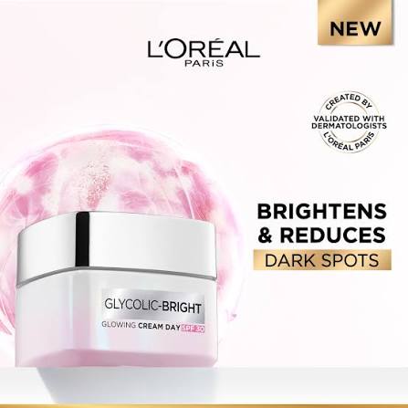 LOREAL PARIS GYCOLIC BRIGHT GLOWING DAY CREAM SPF30 50ML