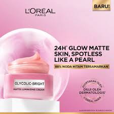 LOREAL PARIS GLYCOLIC BRIGHT MATTE LUMINIZING CREAM 15ML