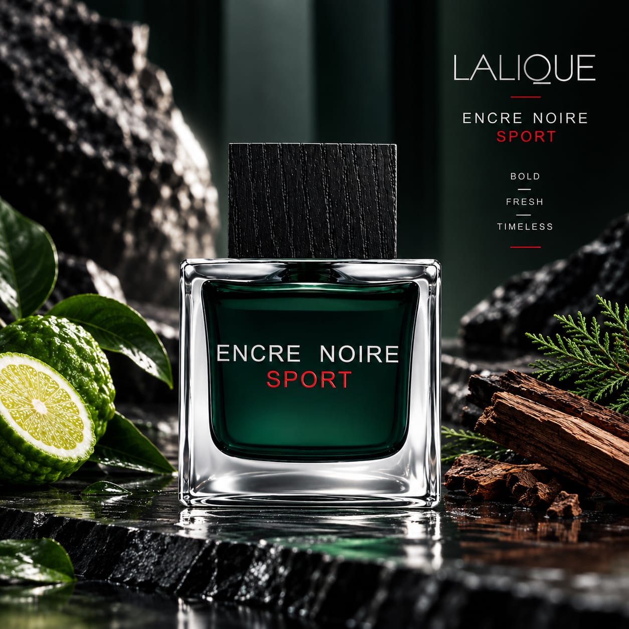 Lalique Encre Noire Sport Perfume For Men EDT 100ml