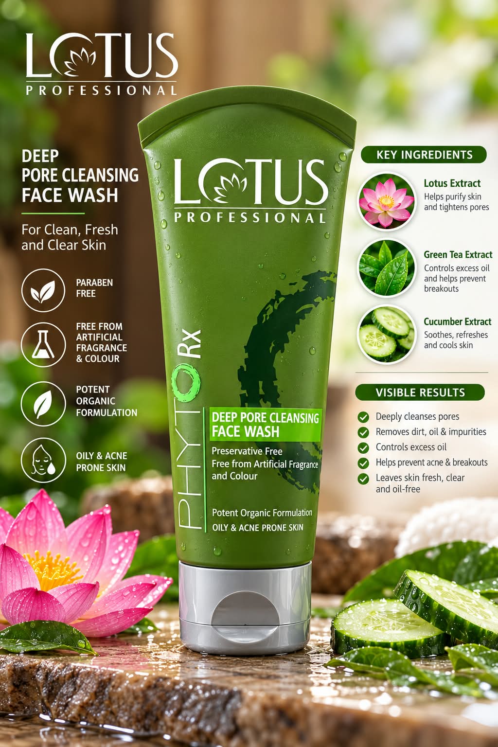 Lotus Professional PHYTHORx Deep Pore Cleansing Face Wash 80g