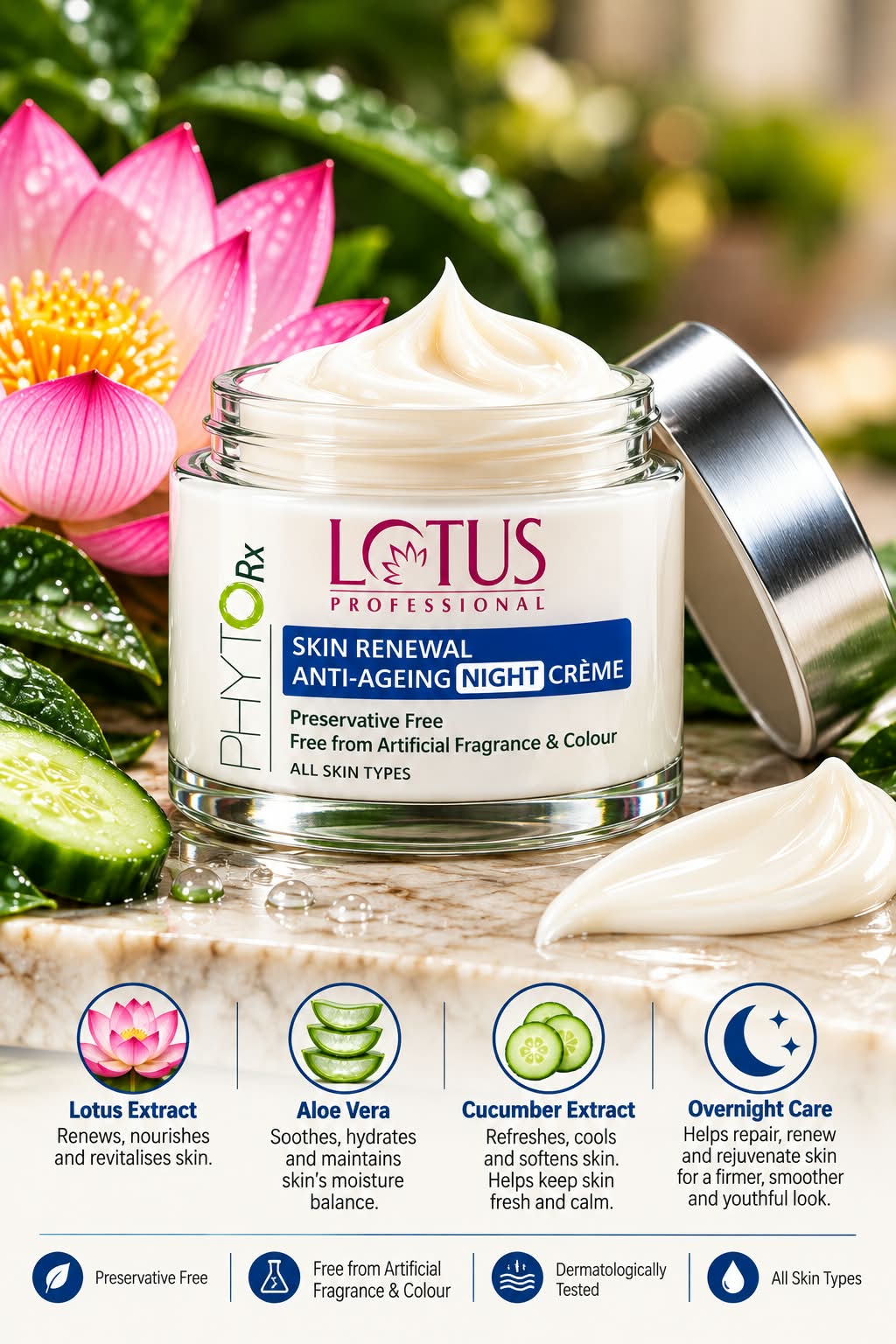 Lotus Professional PHYTORx Skin Renewal ANTI-AGEING NIGHT CREME 50g