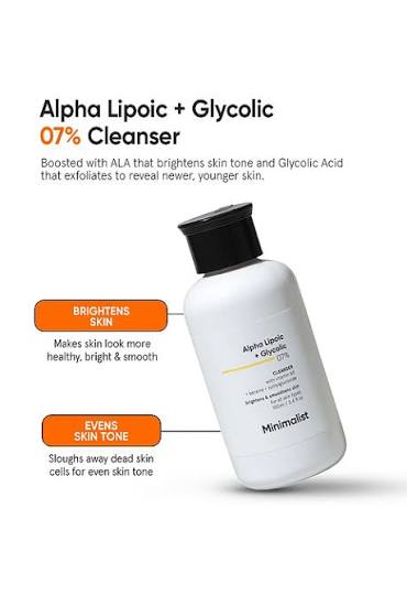 MINIMALIST ALPHA LIPOIC + GLYCOLIC CLEANSER 100ML