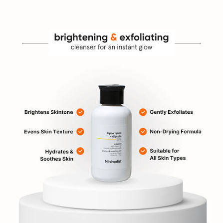 MINIMALIST ALPHA LIPOIC + GLYCOLIC CLEANSER 100ML